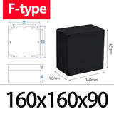 IP67 ABS Waterproof Electronic - Black Junction Box with IP67 Enclosure