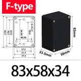 IP67 ABS Waterproof Electronic - Black Junction Box with IP67 Enclosure