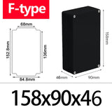 IP67 ABS Waterproof Electronic - Black Junction Box with IP67 Enclosure