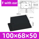 IP67 ABS Waterproof Electronic - Black Junction Box with IP67 Enclosure