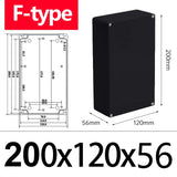 IP67 ABS Waterproof Electronic - Black Junction Box with IP67 Enclosure
