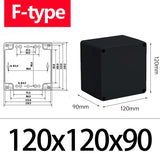 IP67 ABS Waterproof Electronic - Black Junction Box with IP67 Enclosure