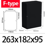 IP67 ABS Waterproof Electronic - Black Junction Box with IP67 Enclosure