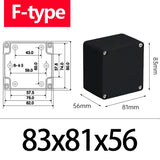 IP67 ABS Waterproof Electronic - Black Junction Box with IP67 Enclosure
