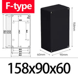 IP67 ABS Waterproof Electronic - Black Junction Box with IP67 Enclosure