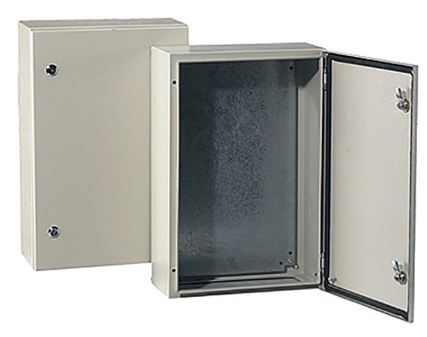 IP66 Outdoor Enclosure, Box, Steel, RAL7032, 600 x 800 x 300mm - SMEAE608030