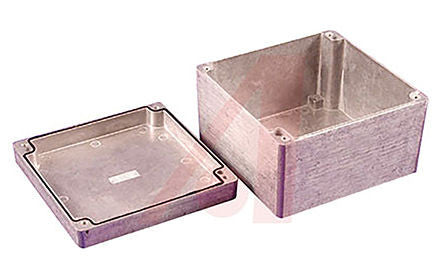 IP66 Alumimium Enclosure, NEMA 1, NEMA 12, NEMA 13, NEMA 4, NEMA 4X, 159.4 x 159.4 x 102mm  - SME8681203/ 1550Z139