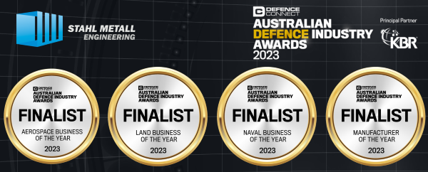 Australian Defence Industry Awards 2023 - Aerospace Business of the Year, Land Business of the Year, Naval Business of the Year, and Manufacturer of the Year.