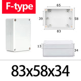 IP67 Waterproof F-Type ABS Junction Box with IP67 Rating for Outdoor Electronic Applications