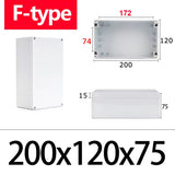 IP67 Waterproof F-Type ABS Junction Box with IP67 Rating for Outdoor Electronic Applications