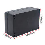 IP67 Waterproof Junction Box - Durable ABS Plastic Electronic Enclosure for DIY Electrical Projects, Black, 6.22" x 3.54" x 2.36" (158 x 90 x 60 mm)