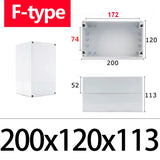 IP67 Waterproof F-Type ABS Junction Box with IP67 Rating for Outdoor Electronic Applications