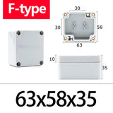 IP67 Waterproof F-Type ABS Junction Box with IP67 Rating for Outdoor Electronic Applications