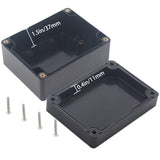 IP67 Waterproof Junction Box - Durable ABS Plastic Electronic Enclosure for DIY Electrical Projects, Black, 4.53" x 3.54" x 2.17" (115 x 90 x 55 mm)