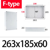 IP67 Waterproof F-Type ABS Junction Box with IP67 Rating for Outdoor Electronic Applications