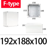IP67 Waterproof F-Type ABS Junction Box with IP67 Rating for Outdoor Electronic Applications