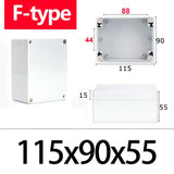 IP67 Waterproof F-Type ABS Junction Box with IP67 Rating for Outdoor Electronic Applications