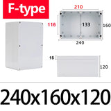 IP67 Waterproof F-Type ABS Junction Box with IP67 Rating for Outdoor Electronic Applications