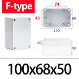 IP67 Waterproof F-Type ABS Junction Box with IP67 Rating for Outdoor Electronic Applications
