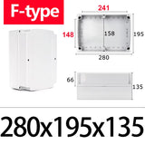 IP67 Waterproof F-Type ABS Junction Box with IP67 Rating for Outdoor Electronic Applications