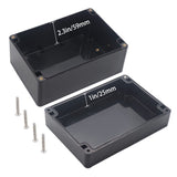 IP67 Waterproof Junction Box - Durable ABS Plastic Electronic Enclosure for DIY Electrical Projects, Black, 6.30" x 4.33" x 3.54" (160 x 110 x 90 mm)