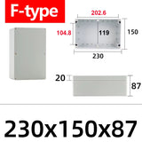 IP67 Waterproof F-Type ABS Junction Box with IP67 Rating for Outdoor Electronic Applications