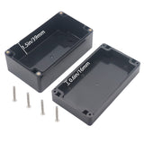 IP67 Waterproof Junction Box - Durable ABS Plastic Electronic Enclosure for DIY Electrical Projects, Black, 6.22" x 3.54" x 2.36" (158 x 90 x 60 mm)