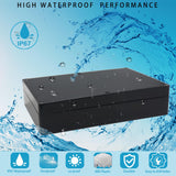 IP67 Waterproof Junction Box - Durable ABS Plastic Electronic Enclosure for DIY Electrical Projects, Black, 10.35" x 7.17" x 2.36" (263 x 182 x 60 mm)