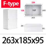 IP67 Waterproof F-Type ABS Junction Box with IP67 Rating for Outdoor Electronic Applications
