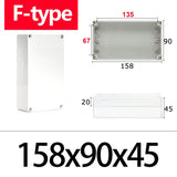 IP67 Waterproof F-Type ABS Junction Box with IP67 Rating for Outdoor Electronic Applications