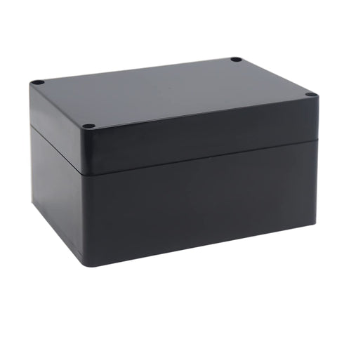 IP67 Waterproof Junction Box - Durable ABS Plastic Electronic Enclosure for DIY Electrical Projects, Black, 6.30" x 4.33" x 3.54" (160 x 110 x 90 mm)