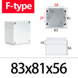 IP67 Waterproof F-Type ABS Junction Box with IP67 Rating for Outdoor Electronic Applications