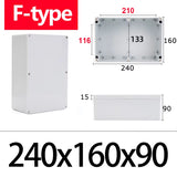 IP67 Waterproof F-Type ABS Junction Box with IP67 Rating for Outdoor Electronic Applications