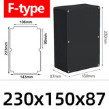 IP67 ABS Waterproof Electronic - Black Junction Box with IP67 Enclosure