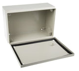 Steel IP66 Junction Box, 300 x 200 x 120mm, Grey - SME122030