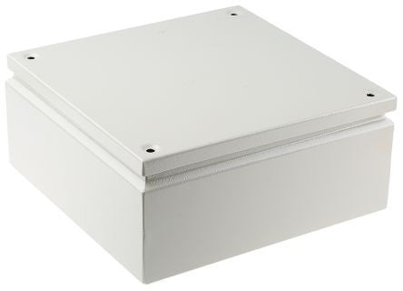 Steel IP66 Junction Box, 300 x 300 x 120mm, Grey - SME122052