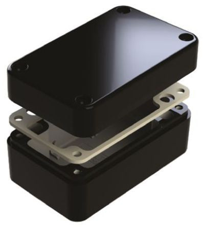 IP68 Aluminium Enclosure Shielded 130 x 80 x 60mm - SMEDEL487-130806E-68