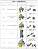 9 Way D-Sub / Rectangular Low Profile Metal Large Cable Entry - D-Sub Backshells SME-DC-BND-T-09-11-E-N-SLO