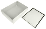 Steel IP66 Junction Box, 400 x 300 x 120mm, Grey - SME122068