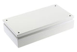 Steel IP66 Junction Box, 400 x 200 x 80mm, Grey - SME122147